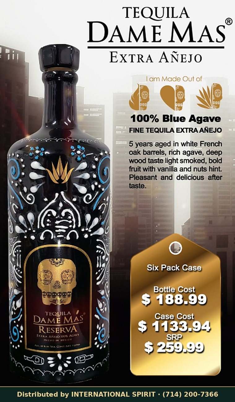 Tequila Dame Más Reserva Extra Añejo