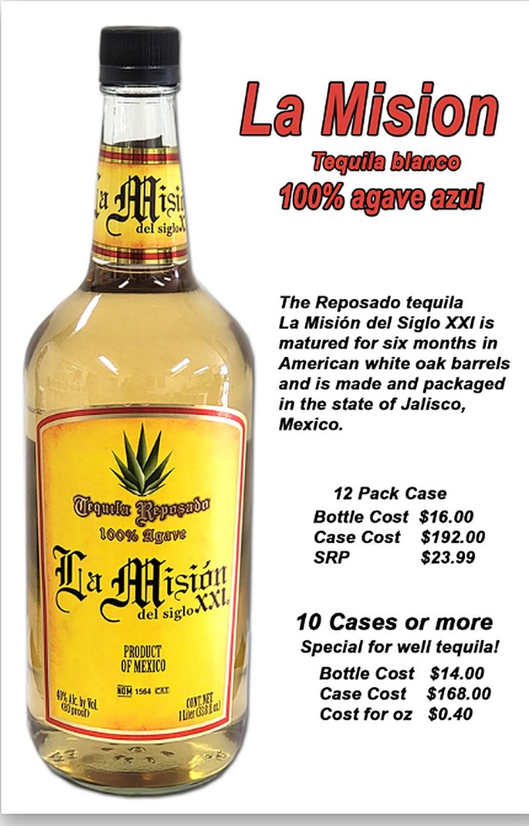 La Misión del Siglo XXI Tequila Reposado